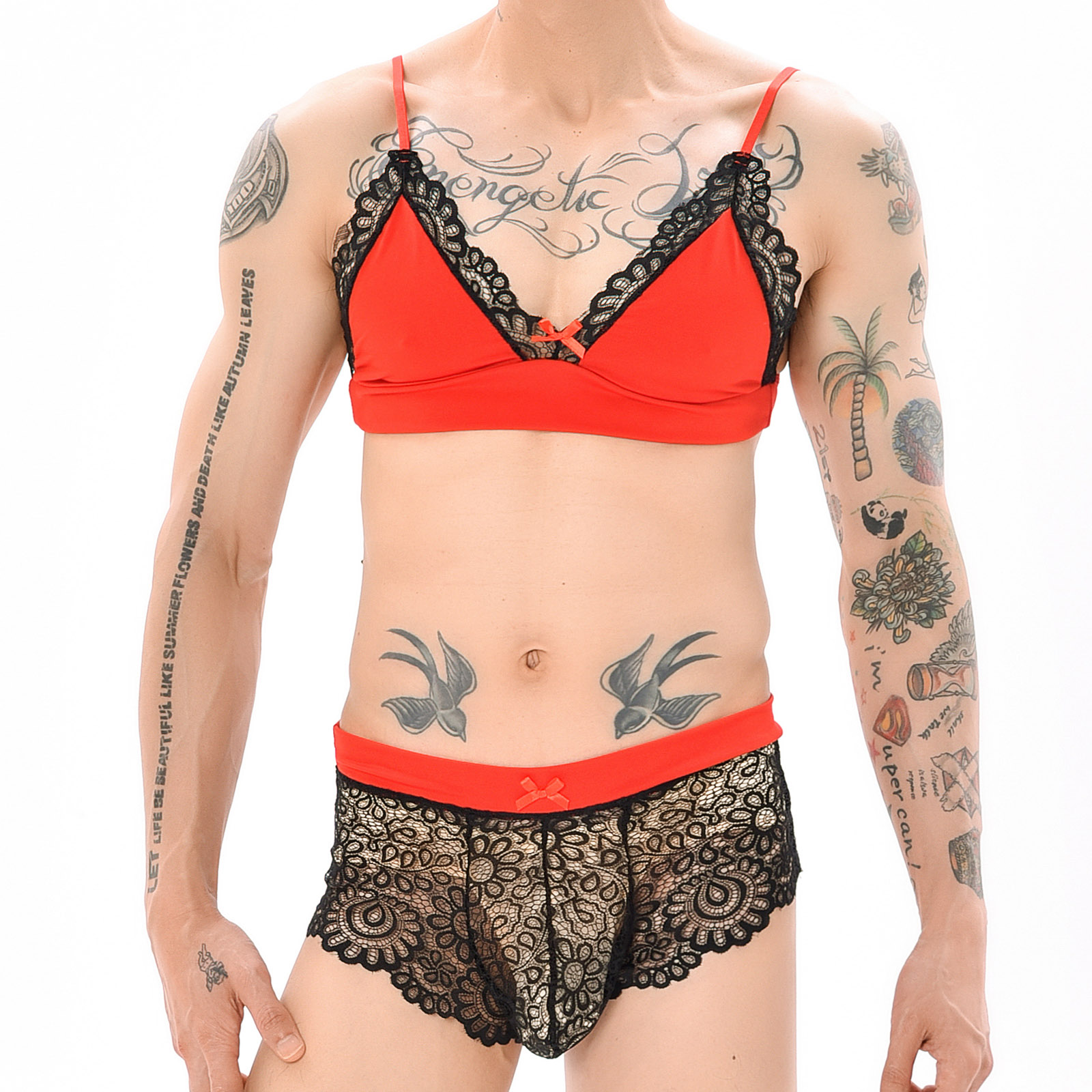 Sheer Mesh Bra - Conjunto de Lingerie Erótica Sexy para