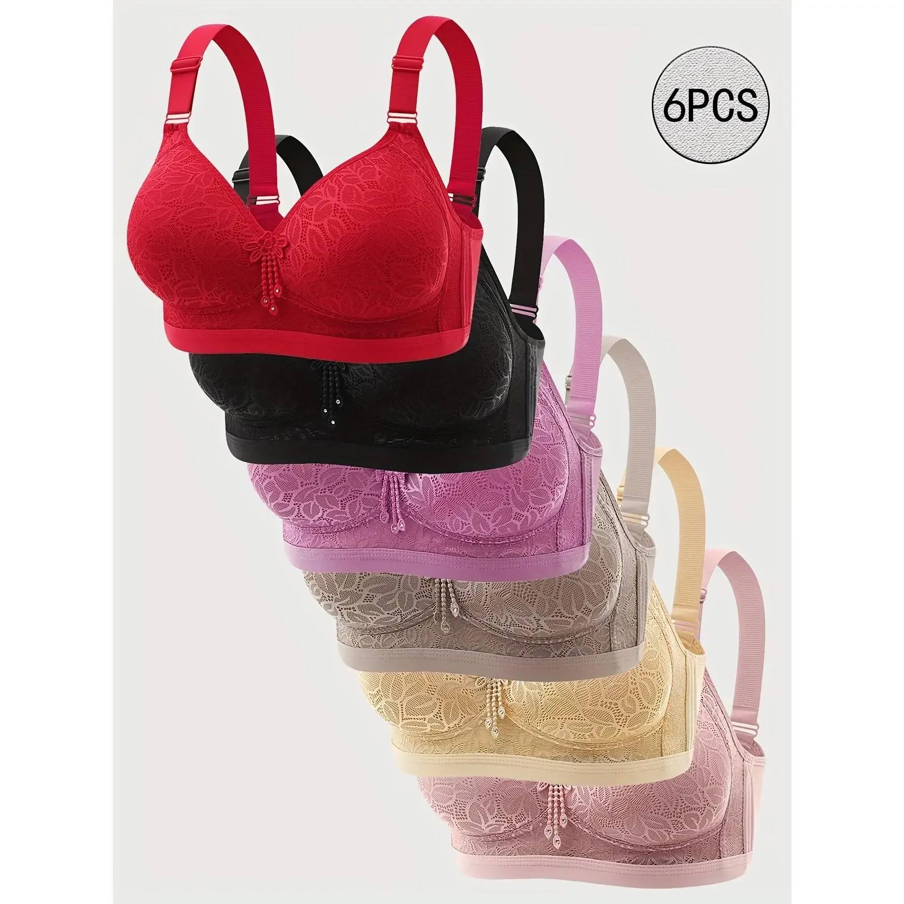 Conjunto de 6 Sutiãs Push-Up S - T Shirt Bra Seamless avaliação e preço