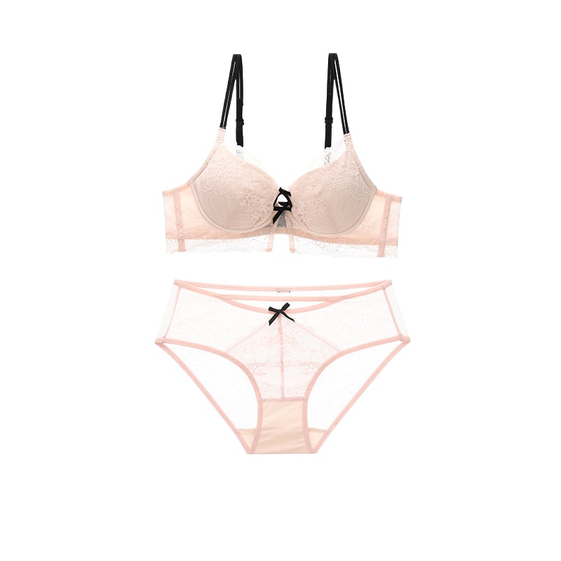 Novo Conjunto de Lingerie Femi - Sheer Bra Lace avaliação e preço