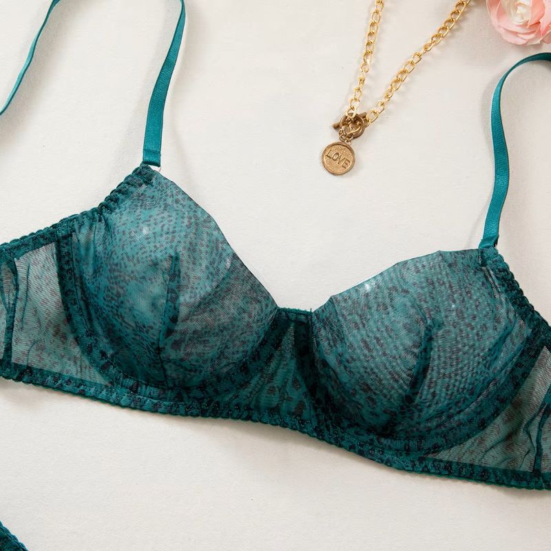 Conjunto de Lingerie Feminina  - Sheer Mesh Bra avaliação e preço